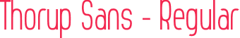 Thorup Sans - Regular